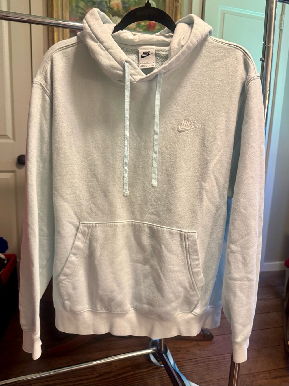 Nike Men’s Pale Blue Pullover Hoodie